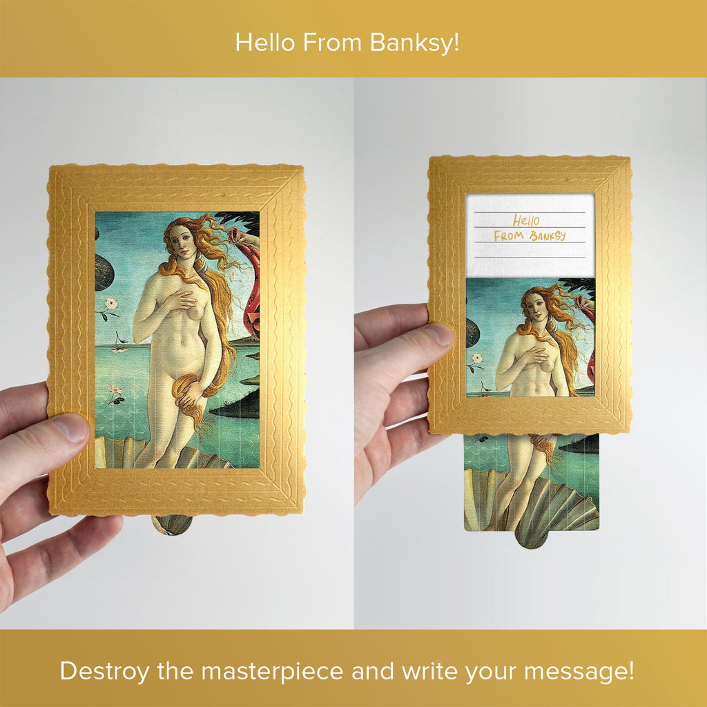 Hello From Banksy — The birth of Venus, Postcards