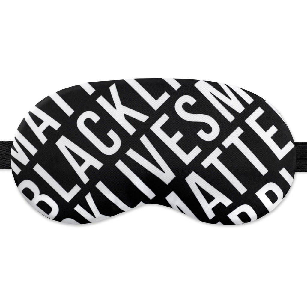 Sleep Mask BLM Black Lives Matter for Women Men - 100% Soft Cotton - Comfortable Eye Sleeping Mask Night Mask Blindfold Cover Great America (BLM2, Plastic Pack)